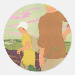 Yorkshire Moors Classic Round Sticker