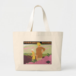 Yorkshire Moors Large Tote Bag