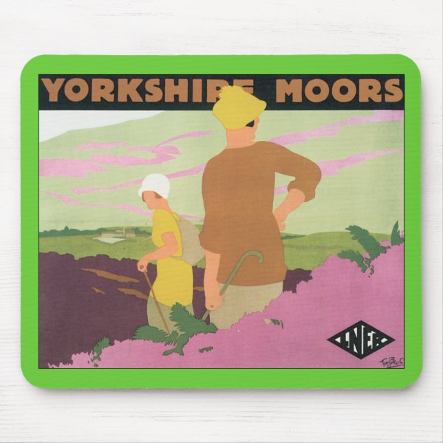 Yorkshire Moors Mouse Mat (Front)