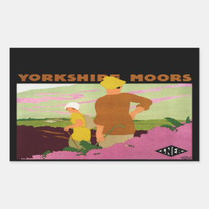 Yorkshire Moors Rectangular Sticker