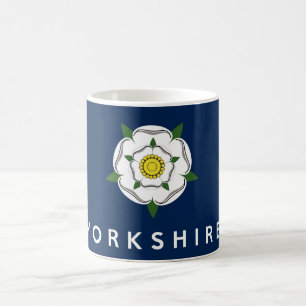 yorkshire province england british flag text name coffee mug