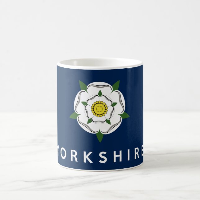 yorkshire province england british flag text name coffee mug (Center)