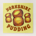 Yorkshire Pudding England UK British Food Popover Jigsaw Puzzle<br><div class="desc">Design features an original marker illustration of a classic British Yorkshire pudding, a baked pudding side dish made popular in Northern England. Great for cooking and serving a Sunday roast. This design is also available on other products. Lots of additional UK food-themed illustrations are also available from this shop. Don't...</div>