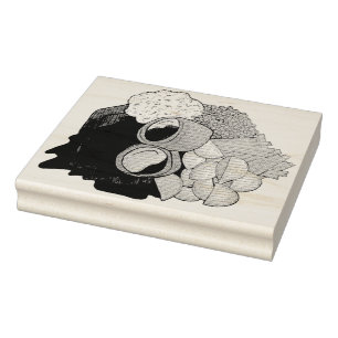 Yorkshire Pudding Sunday Roast UK British Food Rubber Stamp