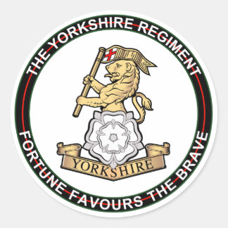 Yorkshire Regiment Classic Round Sticker