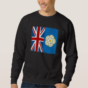 Yorkshire Roots & British Grown Idea With Rose Of Sweatshirt