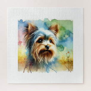 Yorkshire Terrier 080724AREF106 - Watercolor Jigsaw Puzzle
