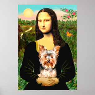 Yorkshire Terrier 17 - Mona Lisa Poster