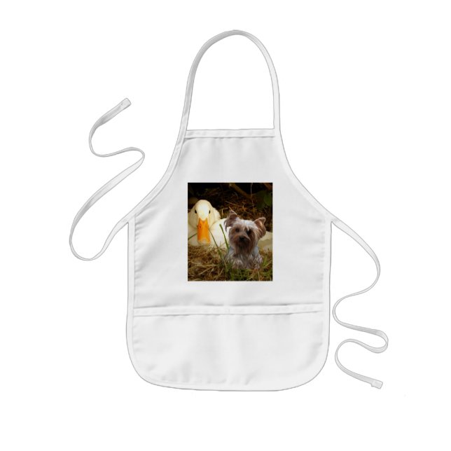 Yorkshire Terrier Apron With Duck (Front)