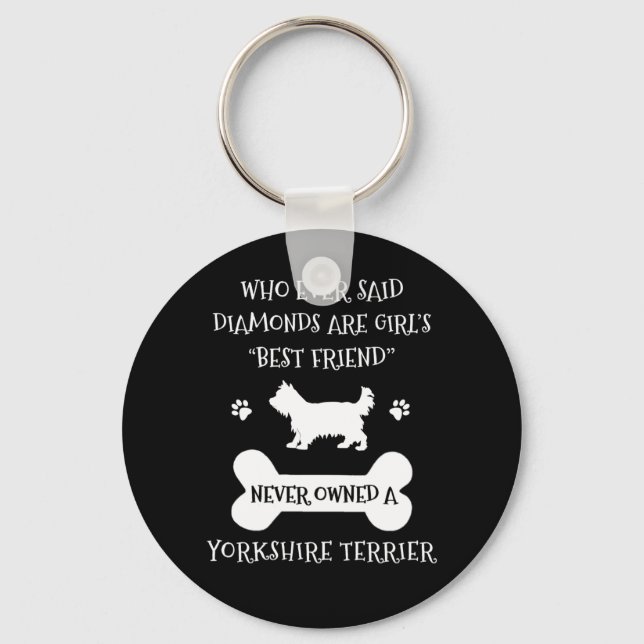 Yorkshire Terrier Best Friend Key Ring (Front)