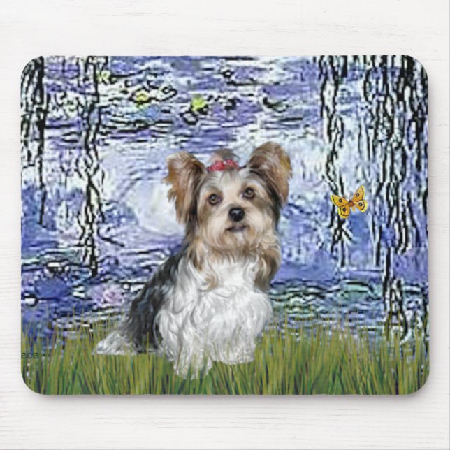 Yorkshire Terrier (Biewer) - Lilies 6 Mouse Mat (Front)