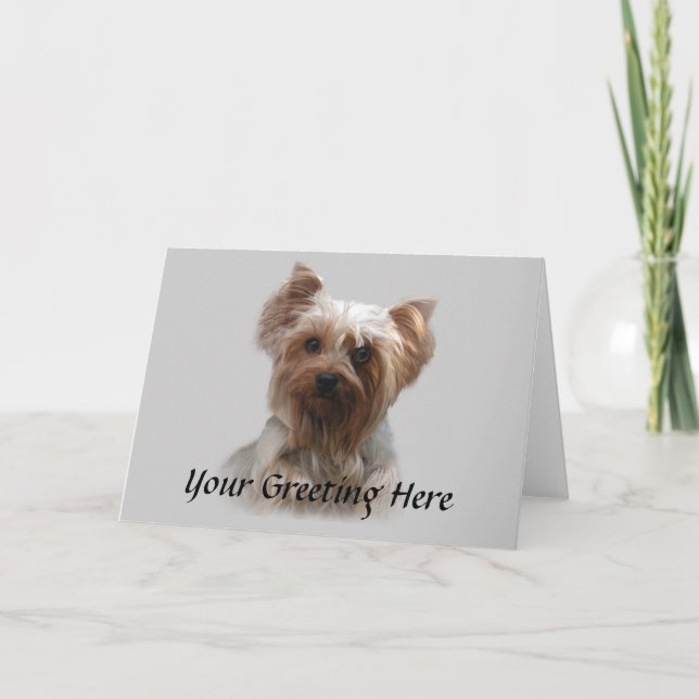 Yorkshire Terrier Card (Front)