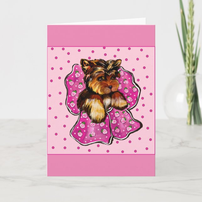 YORKSHIRE TERRIER CARD (Front)