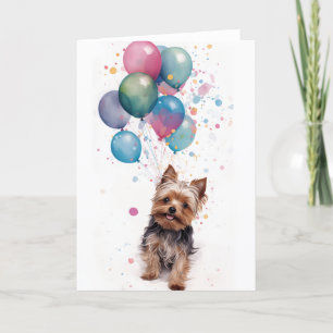 Yorkshire Terrier Celebration Greeting Card
