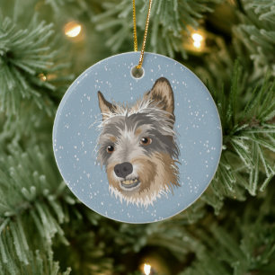 Yorkshire Terrier  Ceramic Tree Decoration