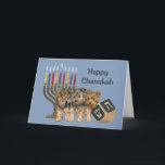 Yorkshire Terrier Chanukah Card Menorah Dreidel<br><div class="desc">Remembering family and friends during the Chanukah season is a wonderful way to keep in touch with the people you love and care about. I created these dog Chanukah cards with love and care and I am sure anyone who loves dogs will be delighted to receive them. You do have...</div>