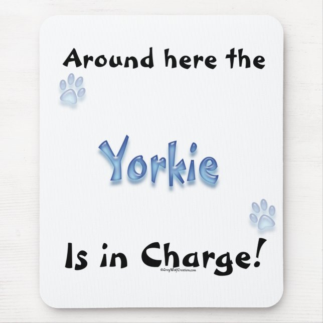 Yorkshire Terrier Charge Mouse Mat (Front)
