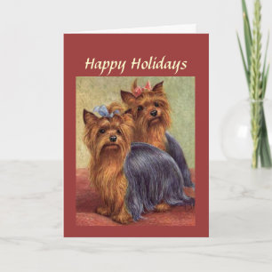 Yorkshire Terrier Christmas Card