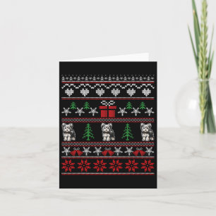 Yorkshire Terrier Christmas Family Ugly Christmas Card