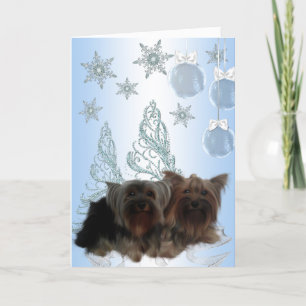 Yorkshire Terrier Christmas Holiday Card