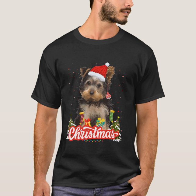 Yorkshire Terrier Christmas Idea For Women Xmas Yo T-Shirt (Front)