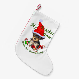 Yorkshire Terrier Christmas Small Christmas Stocking