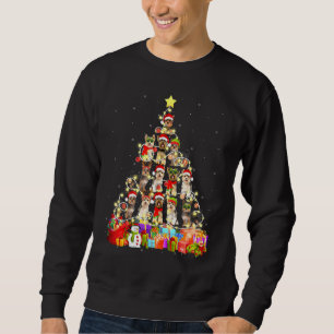 Yorkshire Terrier Christmas Tree Pet Dog Sweatshirt
