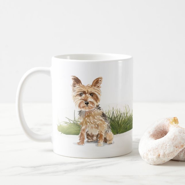 Yorkshire Terrier Coffee Mug (With Donut)