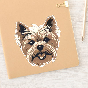 Yorkshire Terrier Cute Dog Yorkie Face Contour
