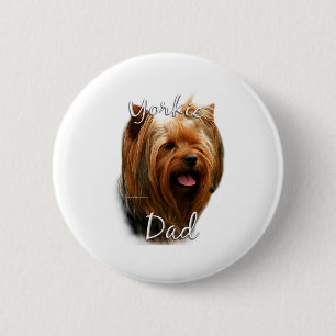 Yorkshire Terrier Dad 2 6 Cm Round Badge