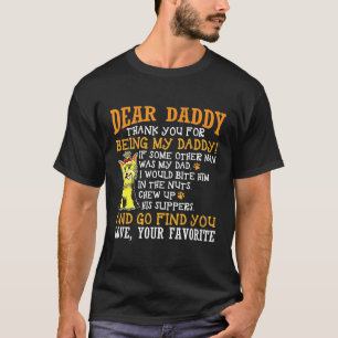 Yorkshire Terrier Daddy Thank You T-Shirt