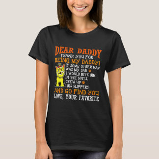 Yorkshire Terrier Daddy Thank You T-Shirt