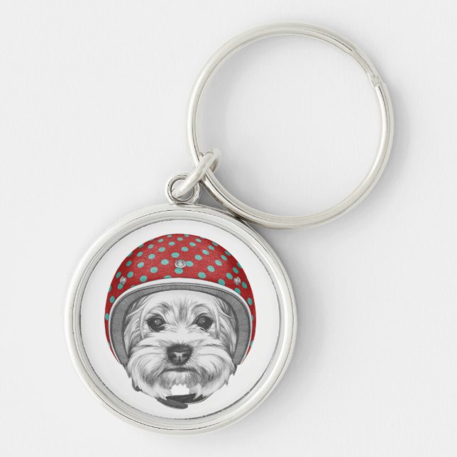 Yorkshire Terrier Daredevil Key Ring (Front)