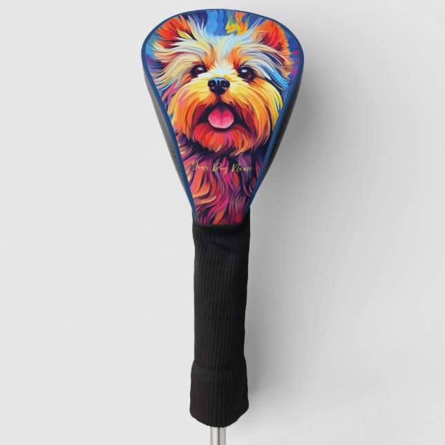 Yorkshire Terrier Dog 003 - Zetton Ziana Golf Head Cover (Front)
