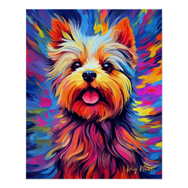 Yorkshire Terrier Dog 003 - Zetton Ziana Poster (Front)