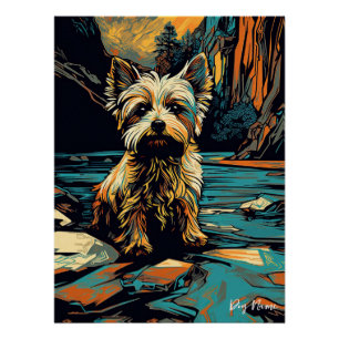 Yorkshire Terrier Dog 005 - Bruno Pokopen Poster