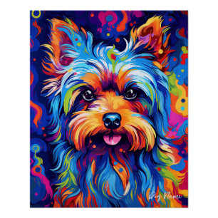 Yorkshire Terrier Dog 005 - Zetton Ziana Poster