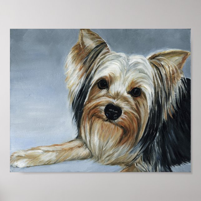 Yorkshire Terrier Dog Art Print (Front)