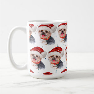 Yorkshire Terrier Dog Breed Christmas Stars Coffee Mug
