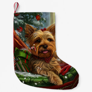 Yorkshire Terrier Dog Christmas Festive Small Christmas Stocking