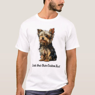 Yorkshire Terrier Dog Create Your Own Custom Text T-Shirt