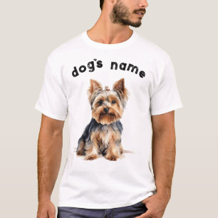 Yorkshire Terrier Dog - Customize with Dog's Name T-Shirt
