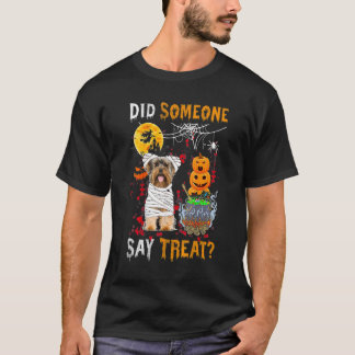 Yorkshire Terrier Dog Halloween Did Someone Say Tr T-Shirt