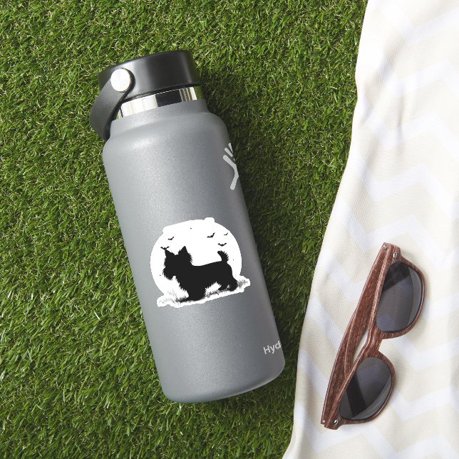 Yorkshire Terrier Dog � Halloween Moon Silhouette  (HydroFlask Insitu)