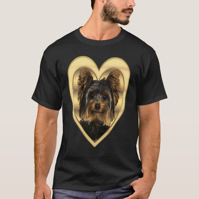 Yorkshire Terrier  Dog Heart   Yorkshire Terrier   T-Shirt (Front)