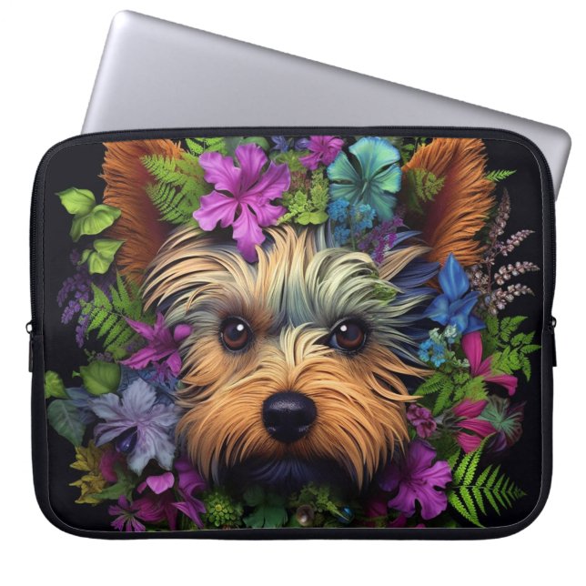 Yorkshire Terrier Dog Laptop Bag (Front)