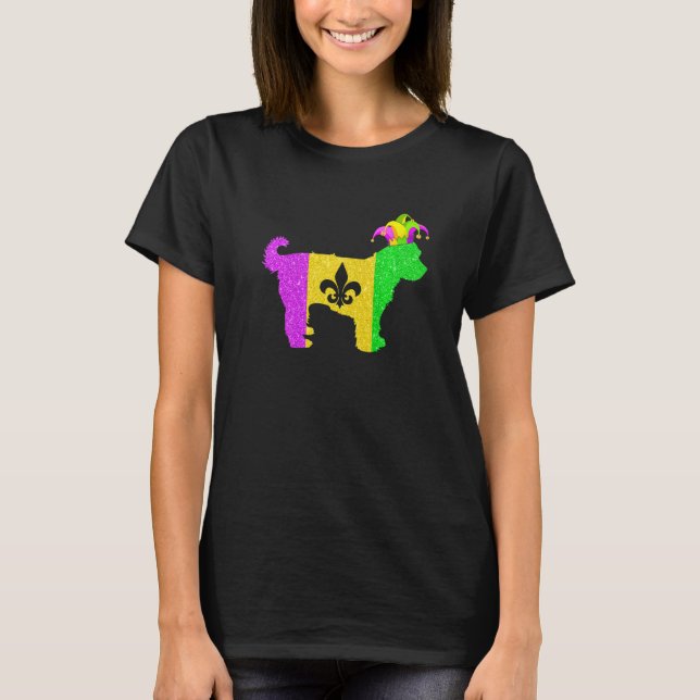 Yorkshire Terrier Dog Lover Mardi Gras Carnival Pa T-Shirt (Front)