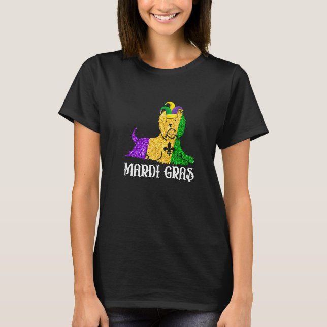 Yorkshire Terrier Dog Lover Mardi Gras Party Jeste T-Shirt (Front)