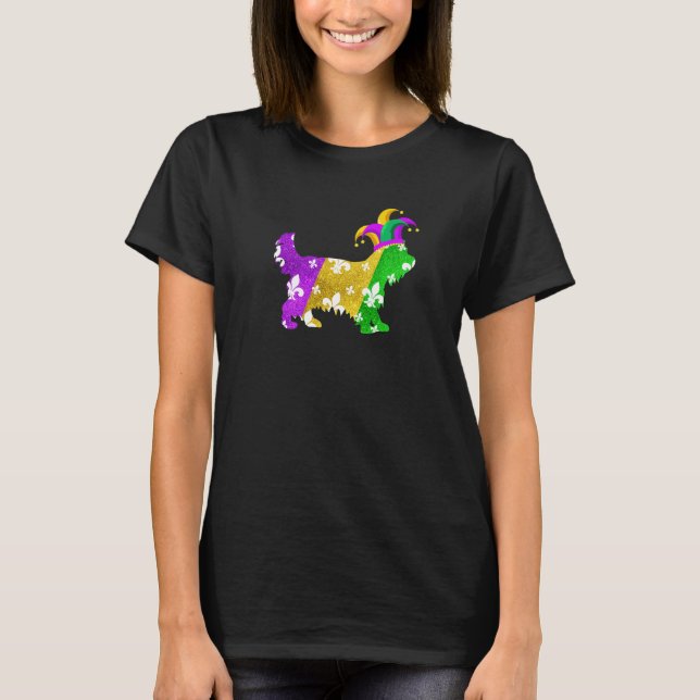 Yorkshire Terrier Dog Mardi Gras Carnivals Puppy T-Shirt (Front)