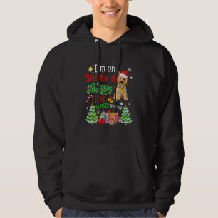 Yorkshire Terrier Dog On Santa's Naughty List Xma Hoodie